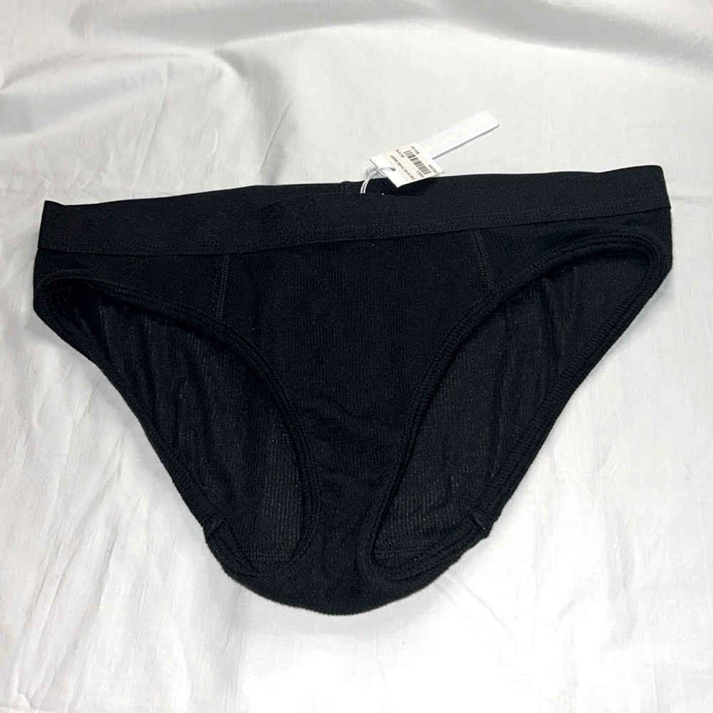 Sloane & Tate Echo Park Bikini Brief Black Size LG NWT